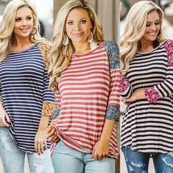 Goocheer 2019 новые женские топы с круглым вырезом для беременных и кормящих мам, полосатая футболка для грудного вскармливания, новые рубашки