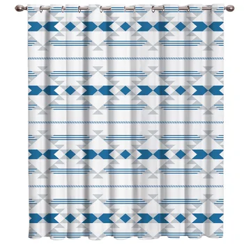 

Boho Bohemian Ethnic Pattern Window Treatments Curtains Valance Window Curtains Dark Living Room Kitchen Indoor Fabric Drapes