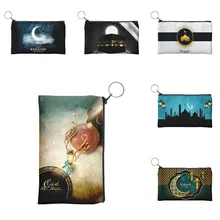 

Eid Mubarak New Women Funny Coin Purse Fashion Lady Kids Girls Wallet Cute Small Canvas Bag With A Zipper For Gifts Pen Bag