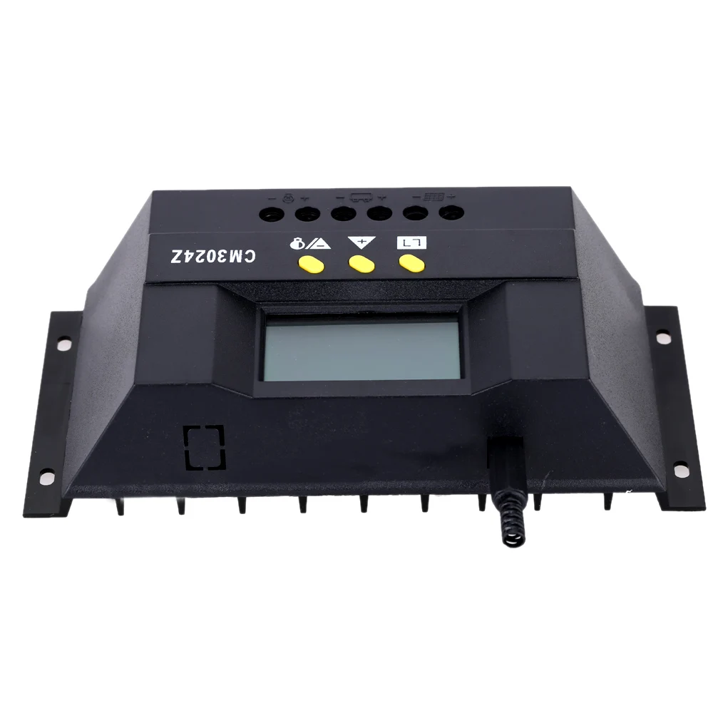 50A солнечные контроллеры 12 V/24 V Солнечный контроллер заряда PWM зарядки ЖК-дисплей Дисплей автоматический регулятор Батарея Системы для уличного освещения