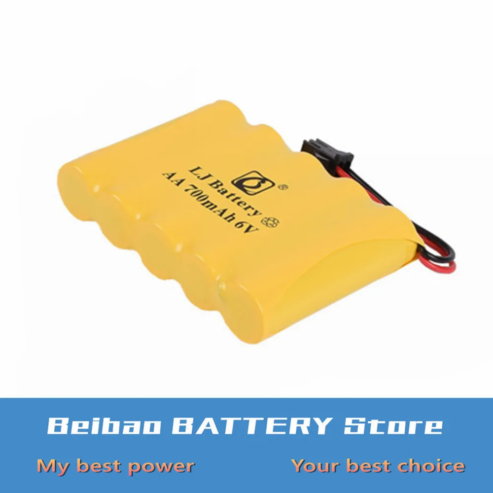 6v Rechargeable Battery For Rc toys Cars Tanks Robots Gun 700mah Ni-CD AA Batteries Pack Boat | Электроника