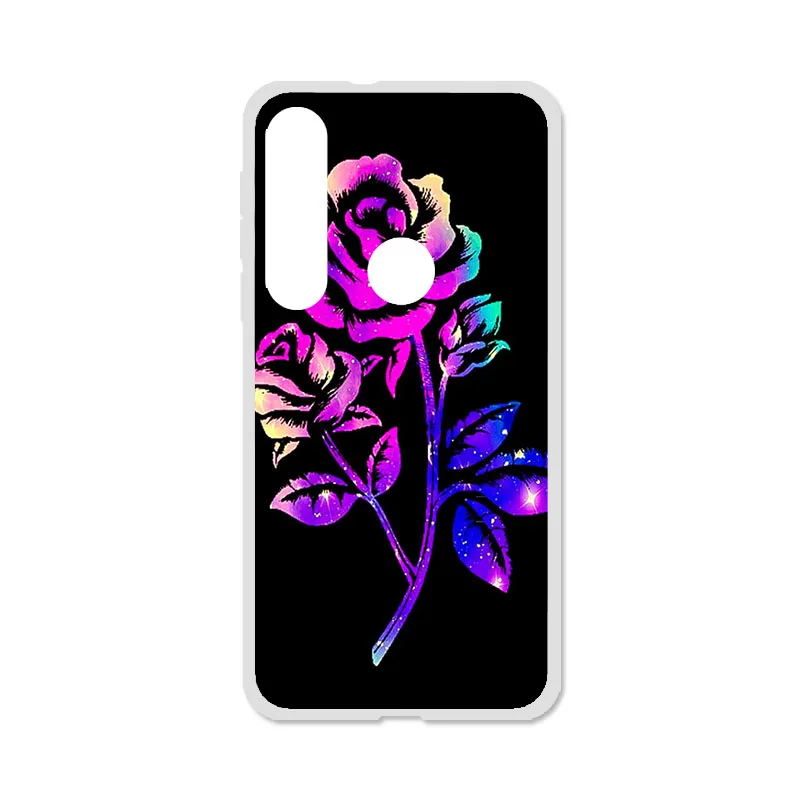 Q101 Чехол для телефона для Moto G8 Play, силиконовый защитный бампер с цветочным рисунком, чехол для Motorola One Macro, чехол s, чехлы для задней панели - Цвет: Q101