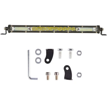 

12/13 inch LED Work Light Bar Single Row Combo Spot Flood for Driving Off Road SUV Boat Cars Truck ATV