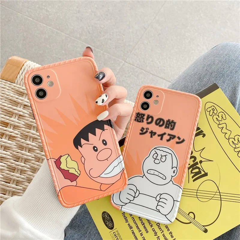 

Japan Cute Cartoon animation Couple Phone Cover Case For Iphone X 11 pro Xs Max Xr 10 8 7 Plus se 4.7 Luxury Soft Coque Fundas