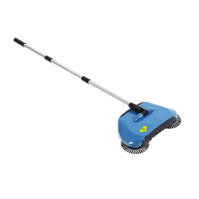 

TOP!-Stainless Steel Sweeping Machine Push Type Hand Push Broom Dustpan Handle Household Cleaning Package Hand Push Sweeper Mop