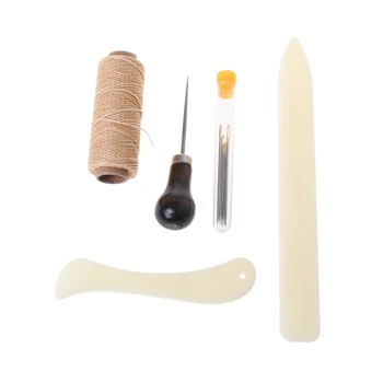 

New 11 Pieces Bookbinding Kit Starter Tools Set Bone Folder Paper Crafts Sewing