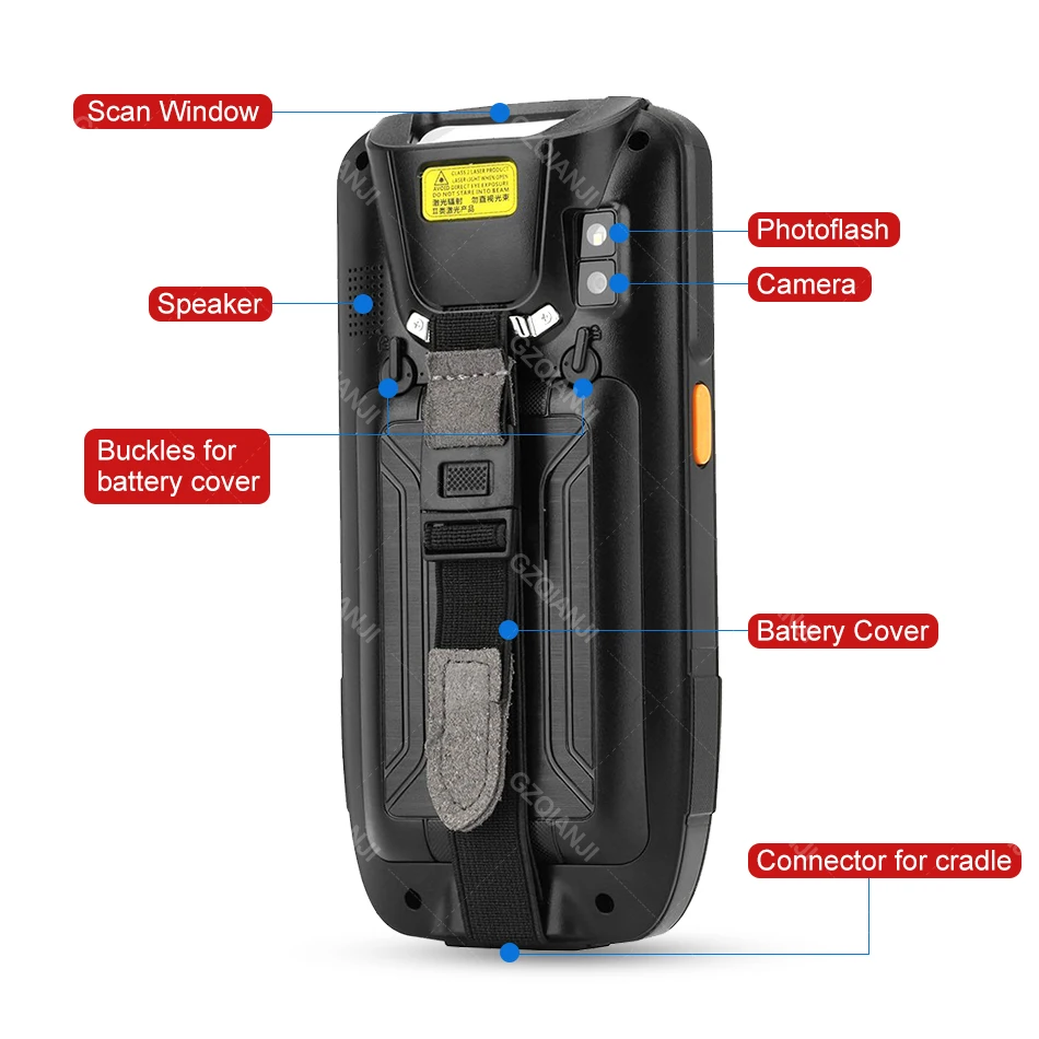 PDA Rugged Handheld Terminal Android Data Collector Terminal Wireless 1D 2D QR Laser Barcode Scanner Reader NFC 4G wifi