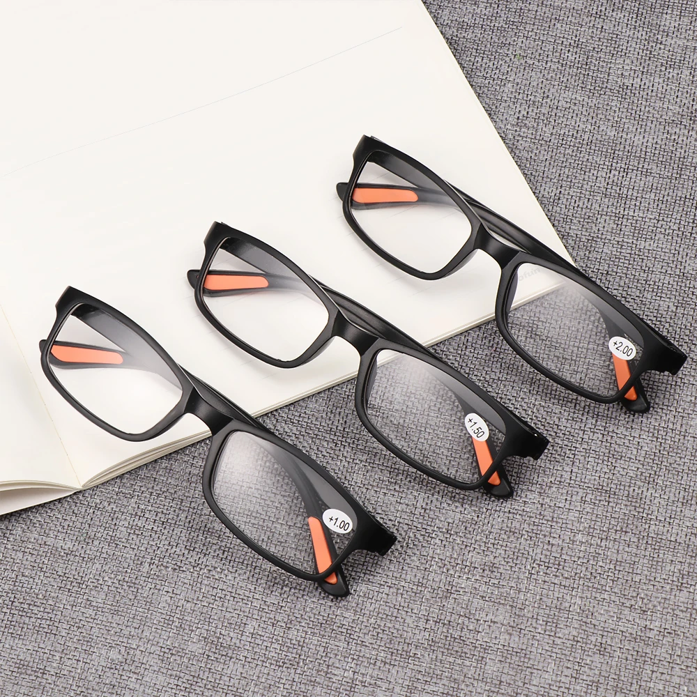1Pc +1.00~+4.0 Diopter Unisex Black Reading Glasses Flexible Eyeglasses Portable Vision Care Ultra Light Magnifying Eye Wear - Image 2