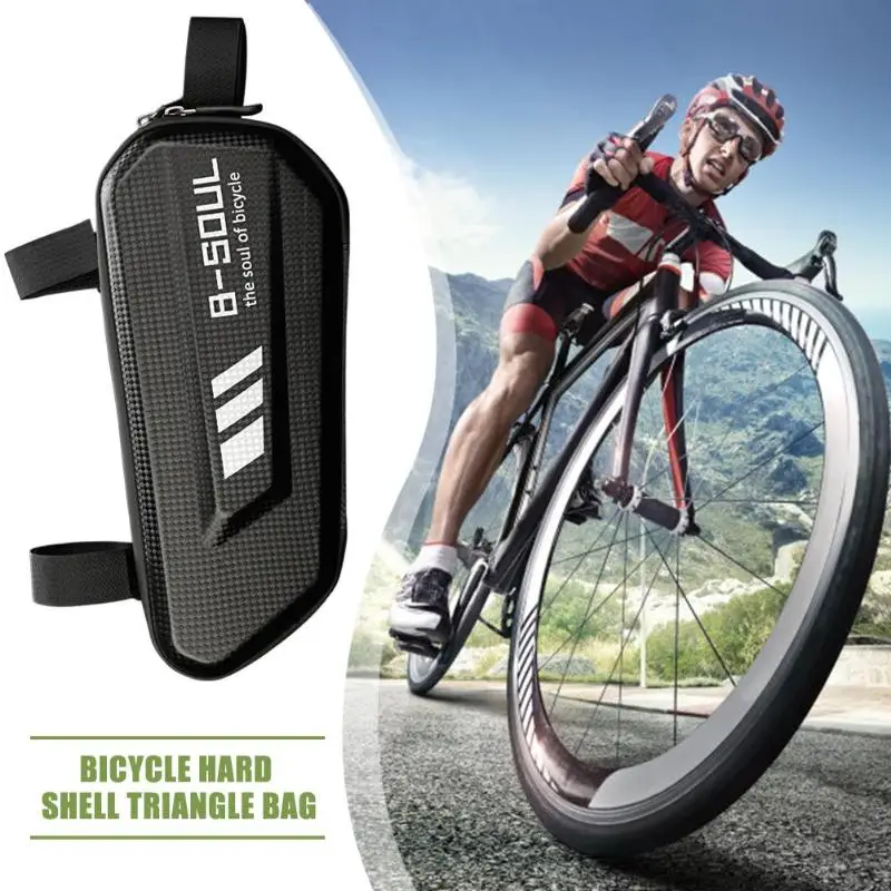 B-SOUL Bicycle Triangle Bag Waterproof Hard Shell Mountain Bike Top Bag