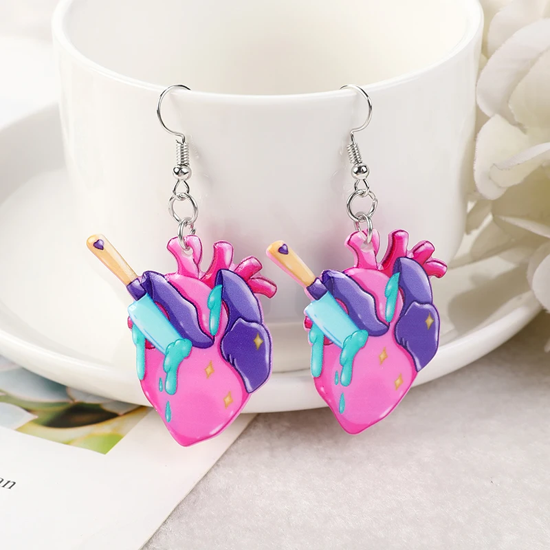 Happy Birthday Dangle Earrings For Women - Beaded BDAY Letter Acrylic Earrings, Party Jewelry Gift