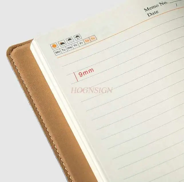 비즈니스 노트 문구 a5 책 일기 간단한 가죽 버클 메모장