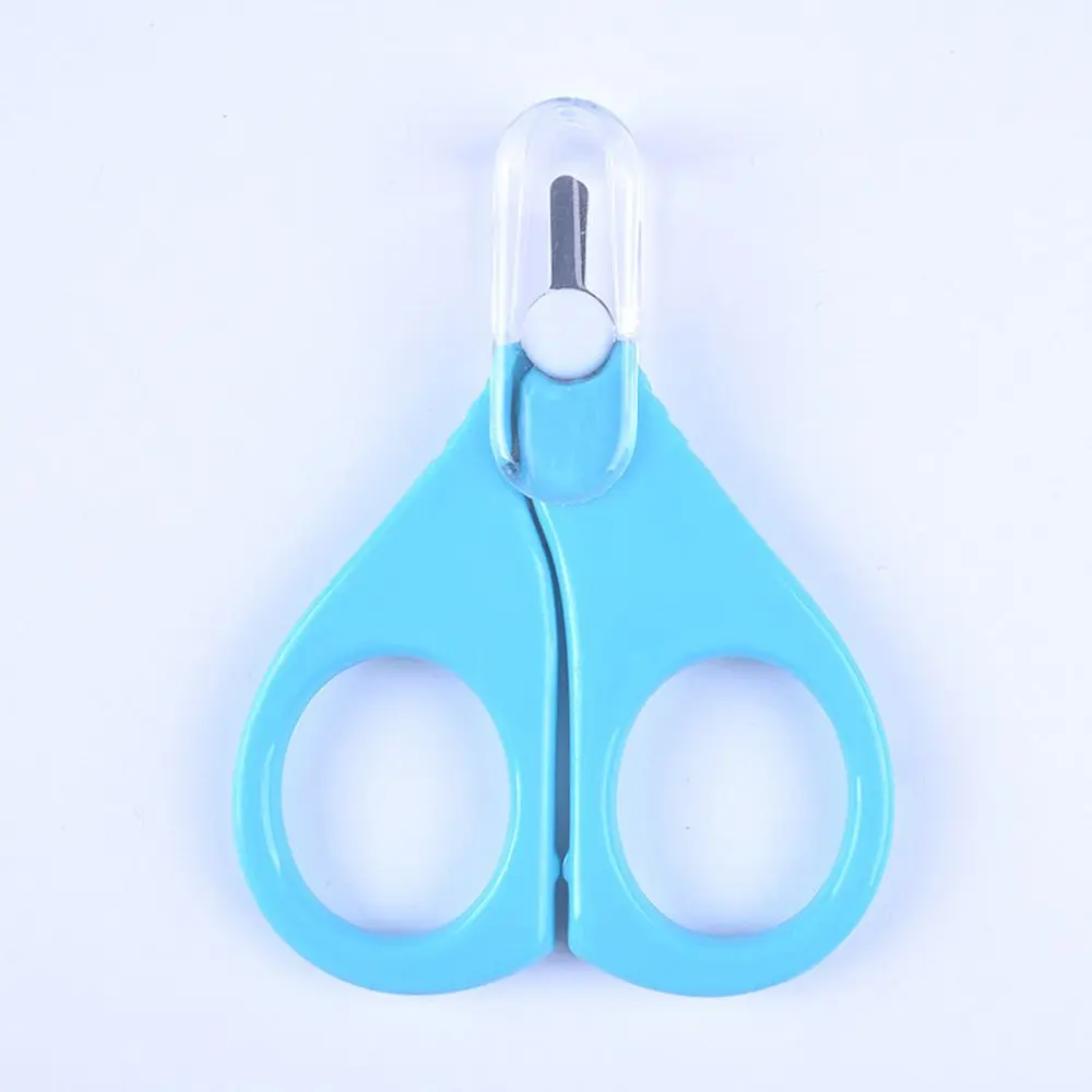 Безопасные кусачки для ногтей, ножницы, резак для новорожденного ребенка, удобные ежедневные ножницы для ногтей, маникюрные инструменты, детские ножницы для ногтей - Цвет: blue