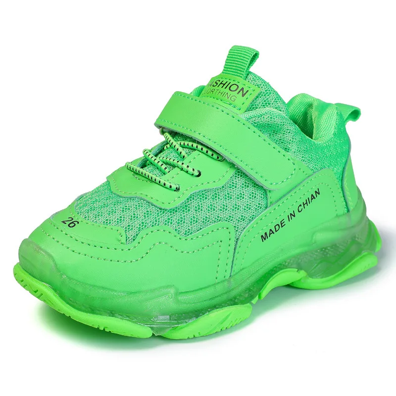 Детская обувь для девочек; Basket Enfant Garcon Schoenen Jongens; спортивная обувь для девочек; обувь для мальчиков - Цвет: Green