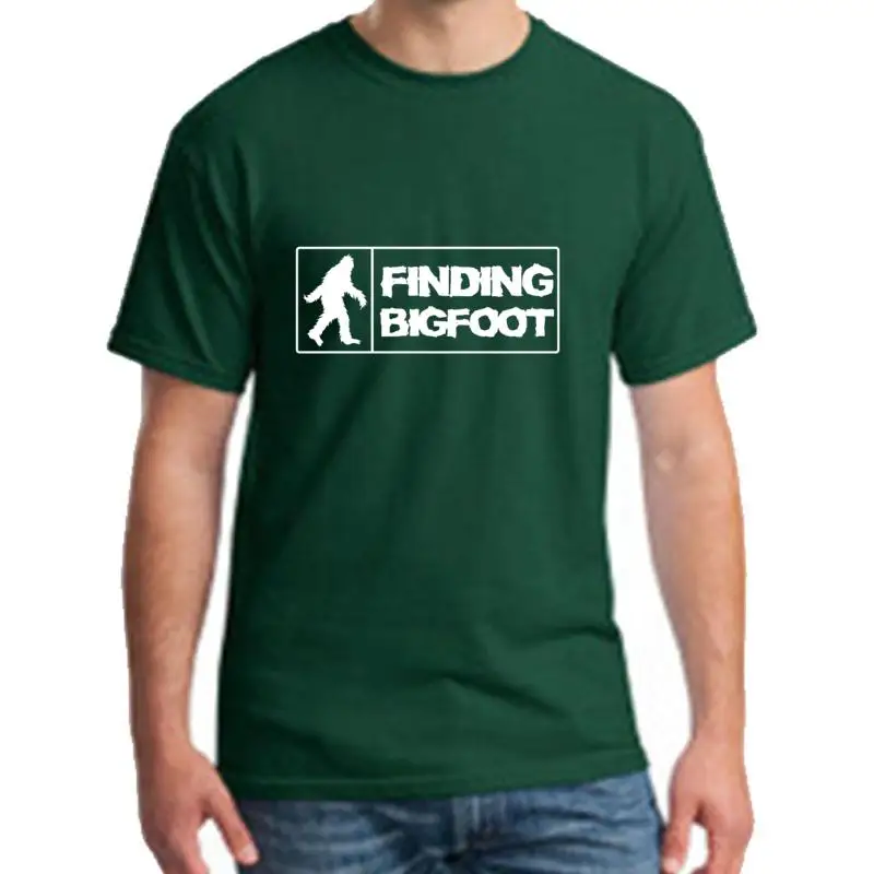 

Funny Finding Bigfoot Sasquatch t shirt plus sizes s-5xl Short Sleeve awesome summer homme t-shirts gift Tee top