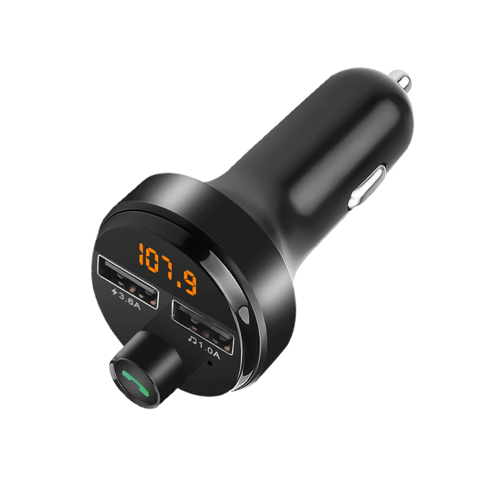 4.6A Bluetooth 5.0 Bluetooth Handsfree Fm модулятор беспроводной аудио приемник передатчик TF карта u-диск музыкальный адаптер для автомобиля Mp3 радио 4.6A зарядное устройство - Название цвета: 4.6A Bluetooth 5.0