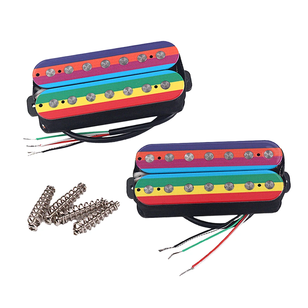 

Premium Alnico v Electric Guitar Pickups Double Coil Pickup Set, 7 Strings, Colored