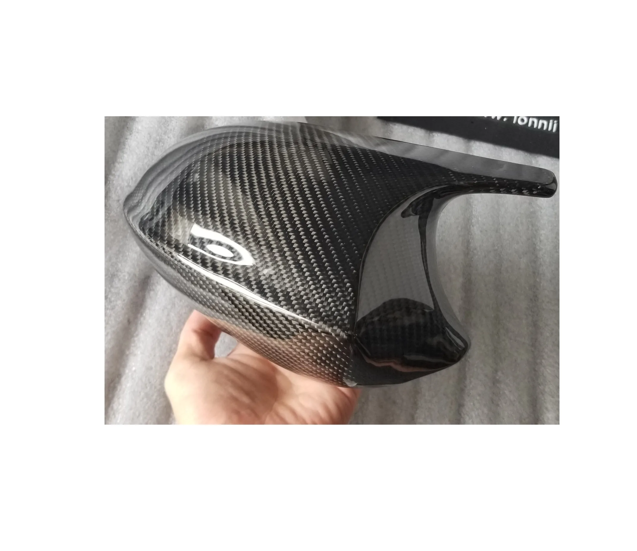 For BMW E90 E92 E93 2005 -11 Replacement Real Carbon Fiber Rearview Horn Mirror Cover