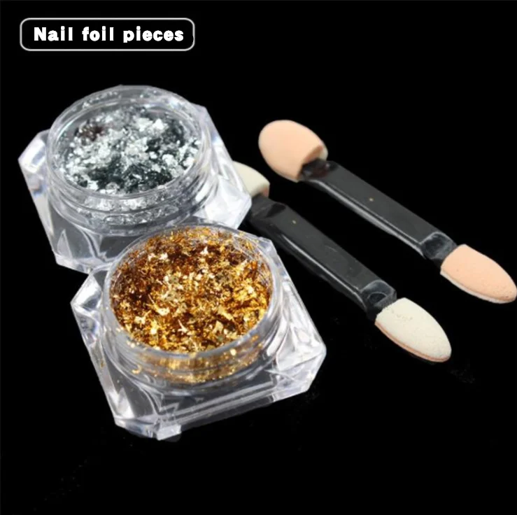 

Popular foreign trade gold and silver glitter powder nail polish Optical Mirror magic mirror powder fireworks glitter powder