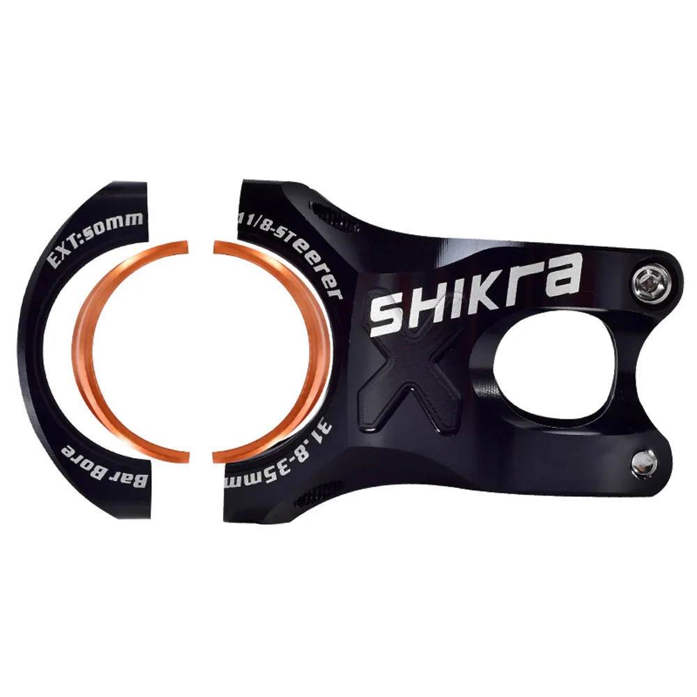 SHIKRA, руль для горного велосипеда, короткий, 31,8*50 мм, 0 градусов, MTB, легкий и прочный
