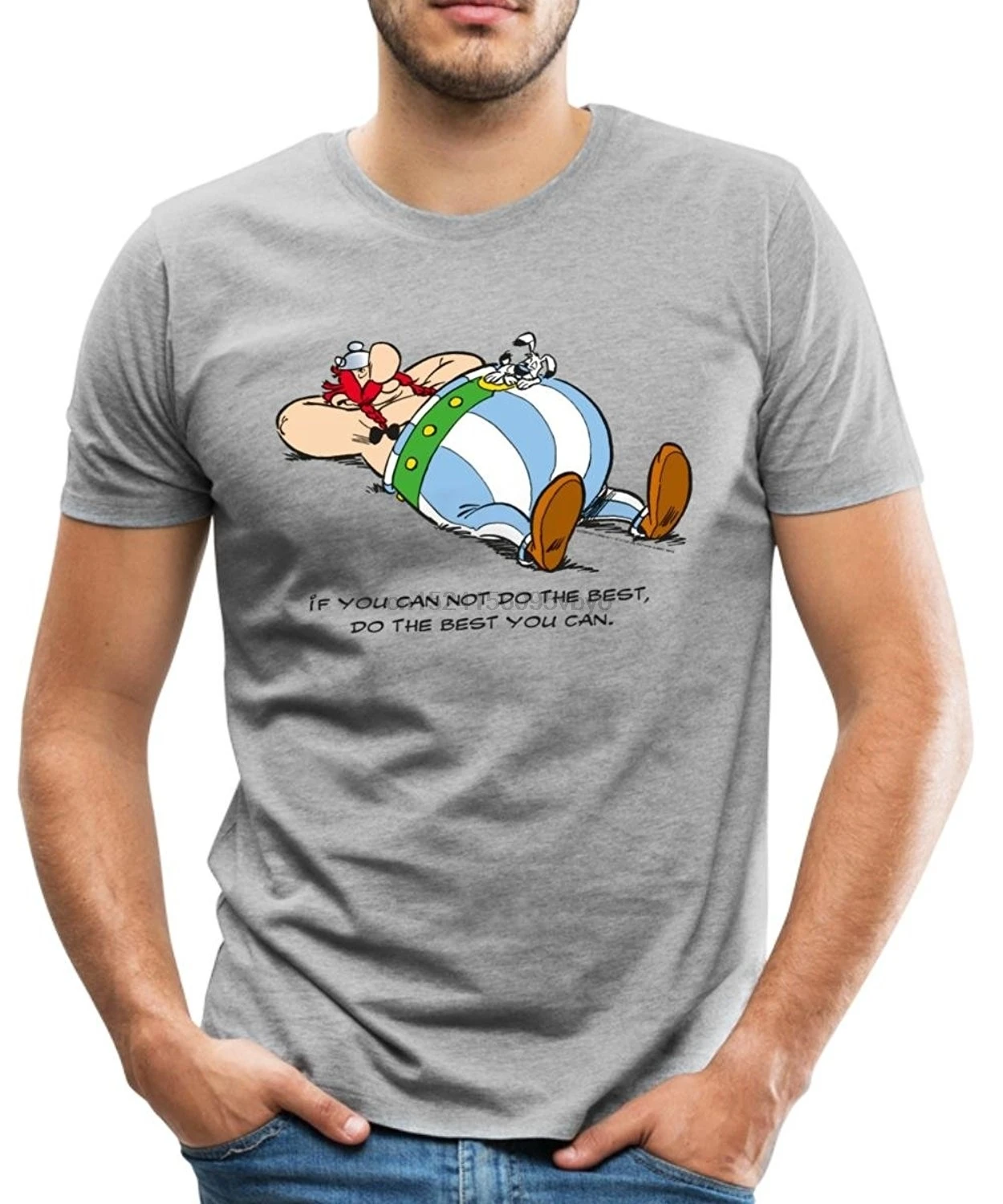 Asterix Obelix Nap Do The Best Мужская футболка премиум класса хлопковая | одежда
