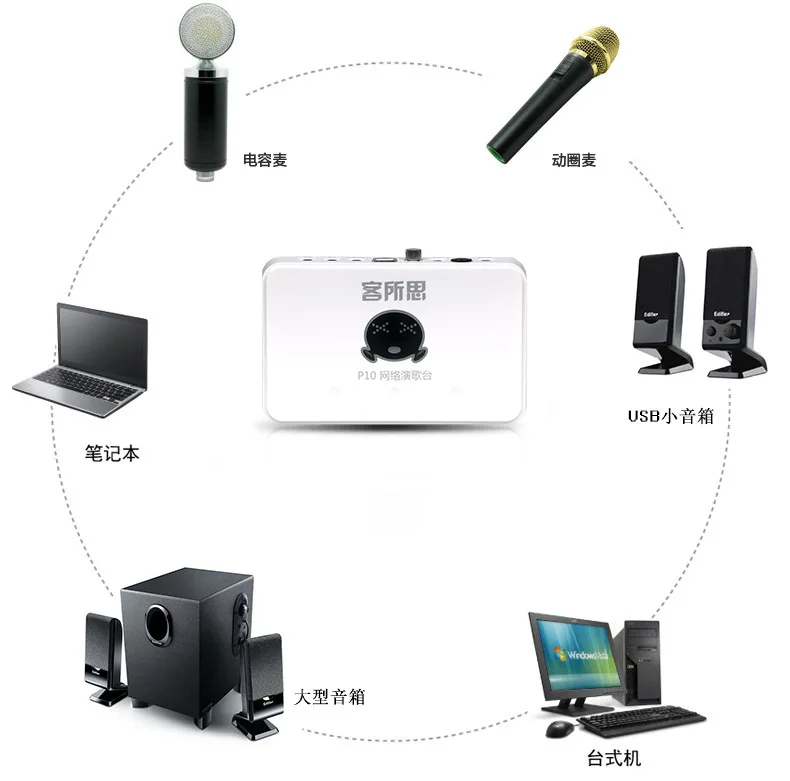 

Manufacturers Direct Selling off Thoughts P10 Sound Card Desktop Host Laptop Extraposition Sound Card