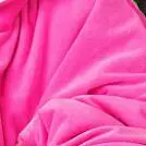 Зимнее одеяло с рукавами, толстовка с капюшоном большого размера, Женское пальто с капюшоном, одеяло для телевизора, дорожный халат, Одноцветный флисовый Sudadera Mujer - Цвет: pink