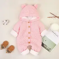 Newborn Baby Clothes Cardigan Hooded Rompers Autumn Winter Girl Boy Fashion Infant Costume Kids Toddler Cashmere Knit Jumpsuit 6