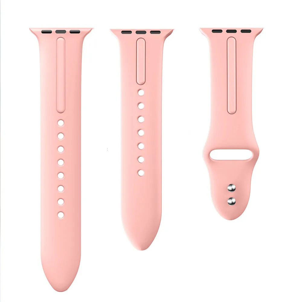 Vintage rose Yayuu 2 шт. спортивный силиконовый ремешок для apple watch серии 1/2/3/4 38/42 мм, ремешок для часов, умные часы сменный ремешок на запястье браслет - Цвет: Vintage rose