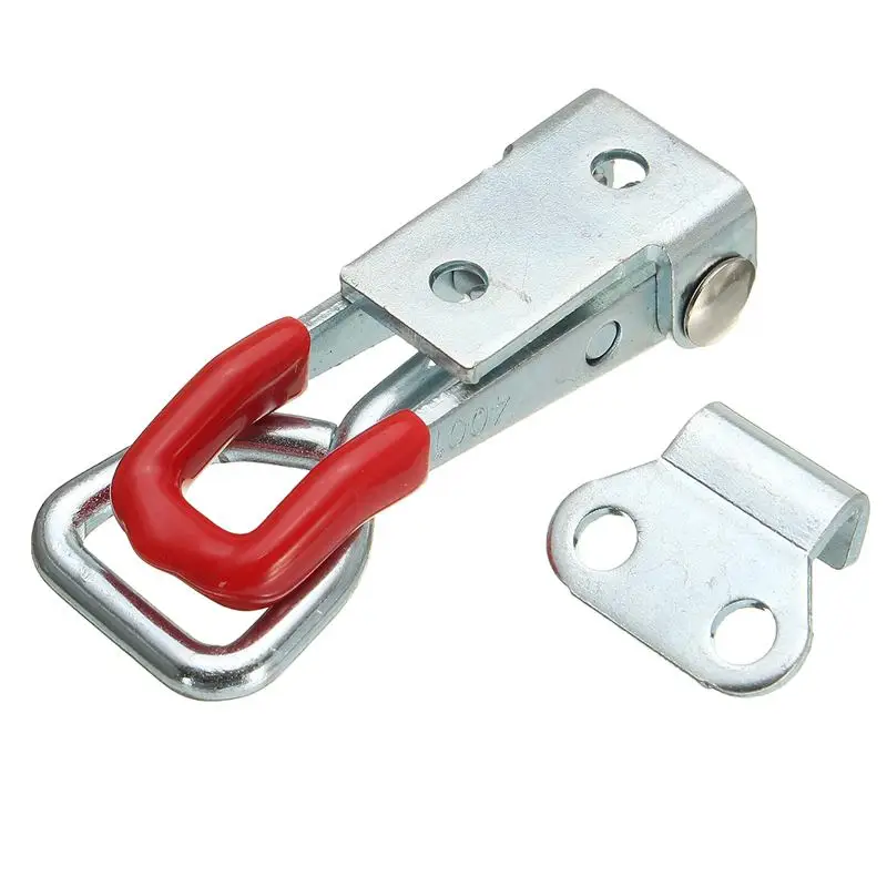 MTGATHER 4XGalvanized железа Пружинные Переключить Чехол Коробка грудь ствол улавливает Hasp прочное оцинкованное железо