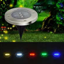 3LED солнечный подземный свет 3LED газонное освещение на солнечной лампы 3LED Нержавеющая сталь Солнечный Подземный Свет