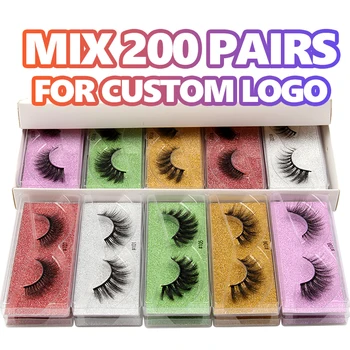 

Wholesale Eyelashes 10/20/50/100pcs 3d Mink Lashes Natural Mink Eyelashes Wholesale False Eyelash Makeup Thick Fake Lash In Bulk