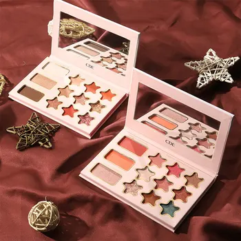 

12 Color Shadows Palette Pigmented Eye Shadow Professional Glitter Makeup Earth Color Matte Shimmer Eyeshadow Makeup Palette