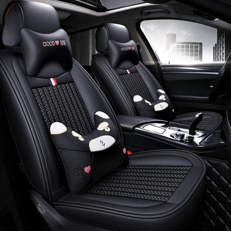 

2019-saic gm Chevrolet Division Lowther Four Seasons Universal Viscose Fully Surrounded Seat Cover Summer Cartoon Seat Cushion