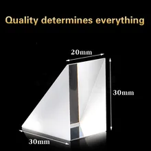 Спектральная оптика Оптическое стекло Tri Prism Spot K9 Isosceles правый угол Призма