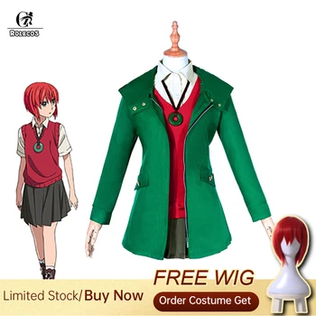 

ROLECOS The Ancient Magus Bride Anime Cosplay Costumes Hatori Tomoyo Cosplay Women Uniform Mahoutsukai no Yome Costume