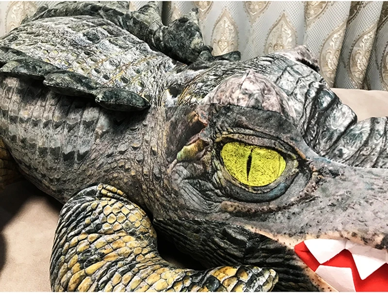 simulation animal crocodile doll plush toy leisure sleeping pillow giant cute alligator toys creative gift decoration 79inch 200cm DY50749 (2)
