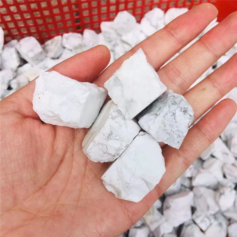 

White Crystal Raw Crystals Healing Stones Bulk Howlite Rough For Home Decoration