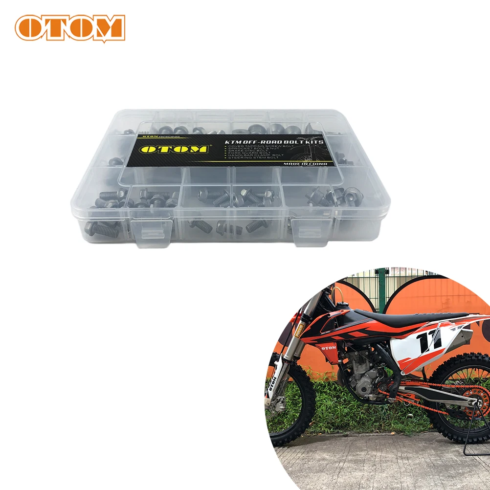 

OTOM 2021 Motorcycle Whole Vehicle Repair Screws Bolt Kit 45 # Steel Button Socket Head Cap Nut Shell Cover Body Parts For KTM