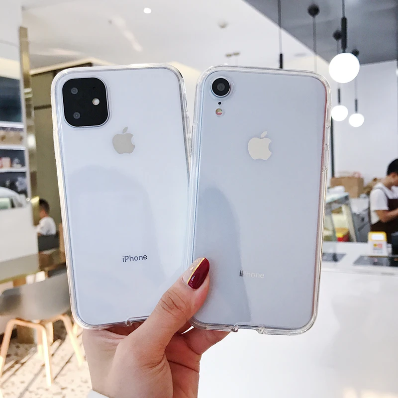 

360 Full Coverage Enhanced Version 2 Phone Case For iPhone 11 Pro XS X XR XS MAX 8 Plus 7 6 6S Acrylic Soft Silicone TPU Cover
