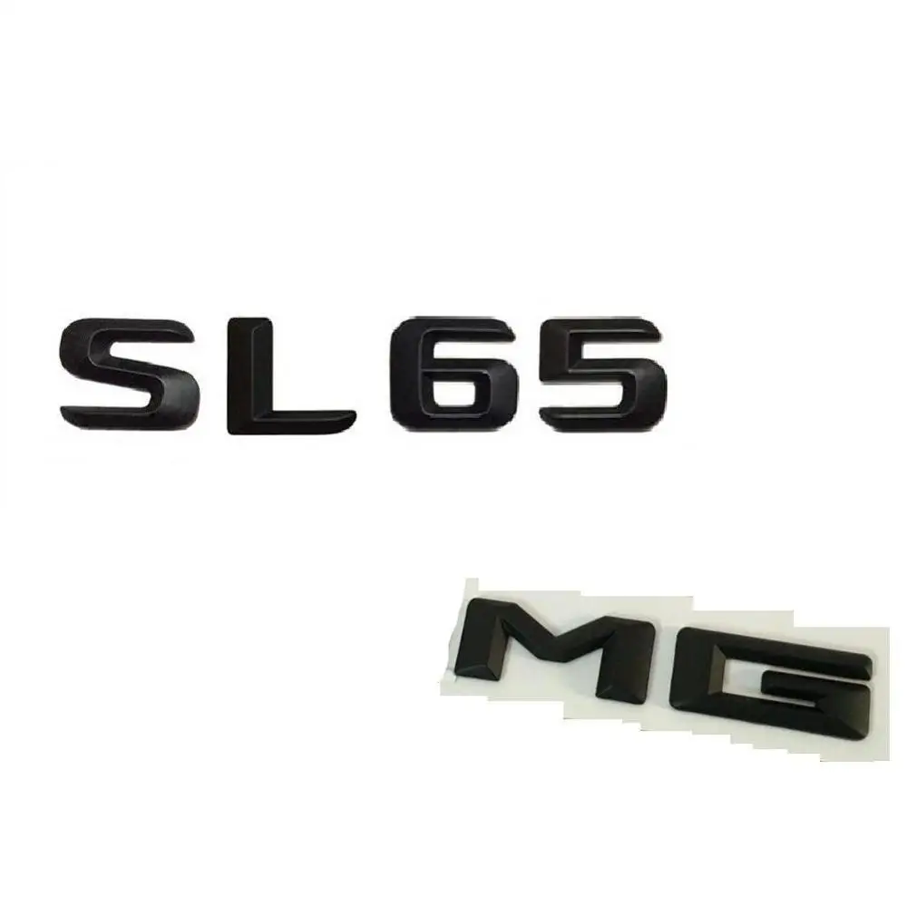 Черные буквы с цифрами SL 65 для багажника AMG Значки Эмблемы Mercedes SL65 AMG|Эмблемы| |