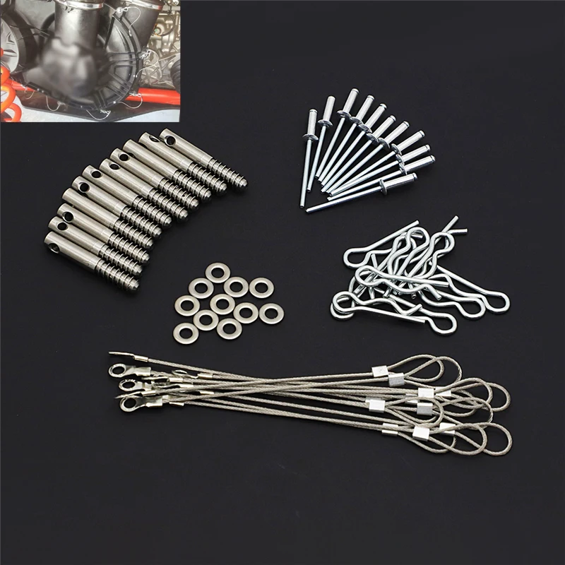 Stainless Steel Clutch Cover Pin Kit Quick Release Tool Belt Cover For Can-Am Can Am Maverick X3 2017 2018 2019 2020 ATV Parts 11 pcs clutch cover pin kit stainless steel quick release belt cover tools for can am maverick x3 2017 2023 oem 715005045