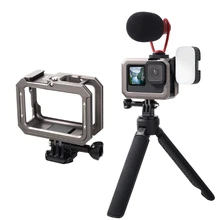 Aliexpress - P82F Anti-fall Case for gopro9 Action Camera Accessories Back Door Frame Housing Cover Connectable Protective Metal Case