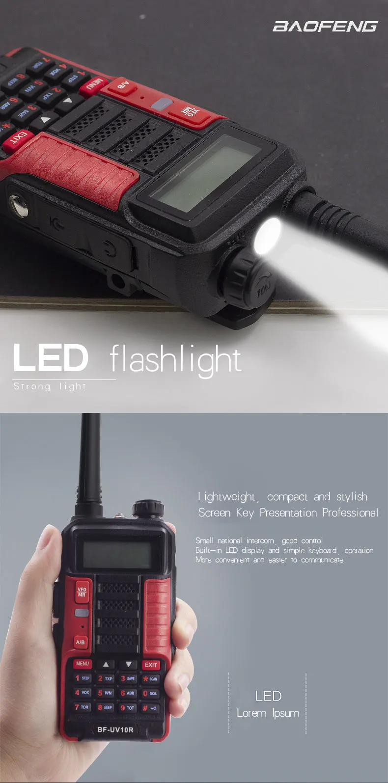 Baofeng Walkie talkie 30km two way radio Baofeng UV 10R