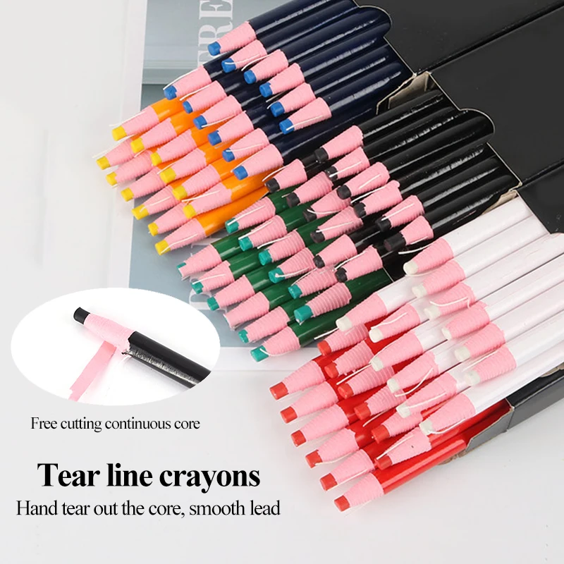 STANDARD Cut-free Tailor Sewing Chalk/Crayon/Pastel/Pencil Sewing Marker Pen For Clothes/Garment/Fabric Chalk Tools 8000 sewing marker pen
