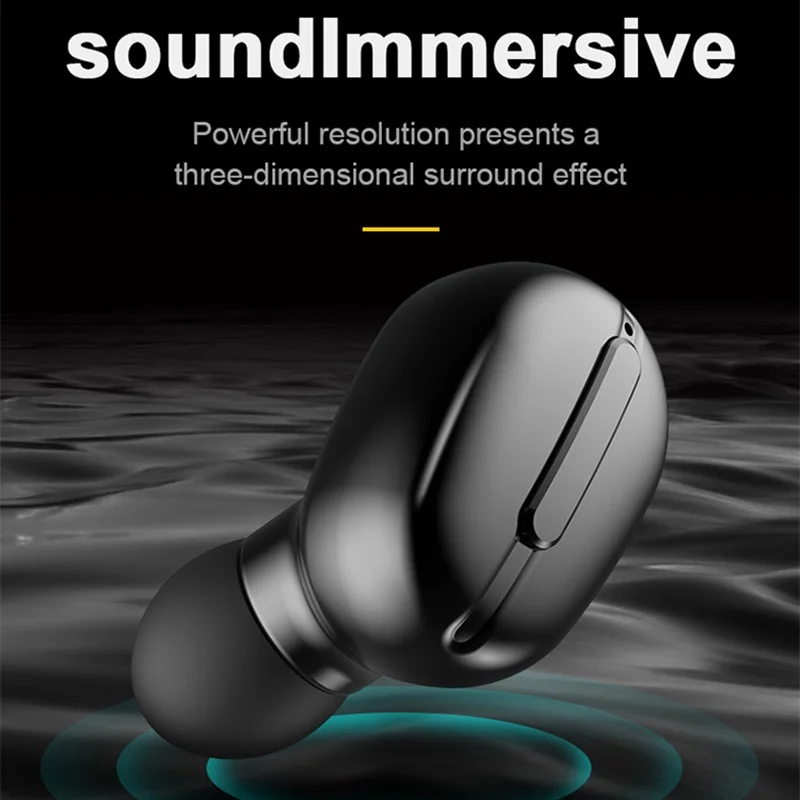 HIFI Sounds Wireless Earphones Bluetooth Headphone Gaming Waterproof Earbuds Sport Running With Charing Case For Xiaomi Huawei