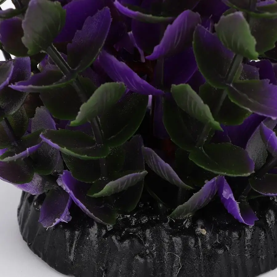 Mini Ornament Aquarium Decoration Artificial Water Plants for Fish Tank Landscape Q-236D2 Violet Waterscape Fish Tank
