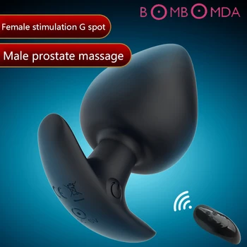 Prostate Stimulator Vibrator For Beginner Sex Toy For Male Prostate Massager Dildo Anal Plug Silicone Wireless Vibrator Buttplug 1