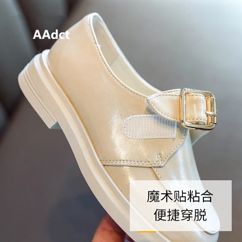 AAdct 2020 spring girls leather shoes new fashion little kids shoes for girls soft sole princess children shoes