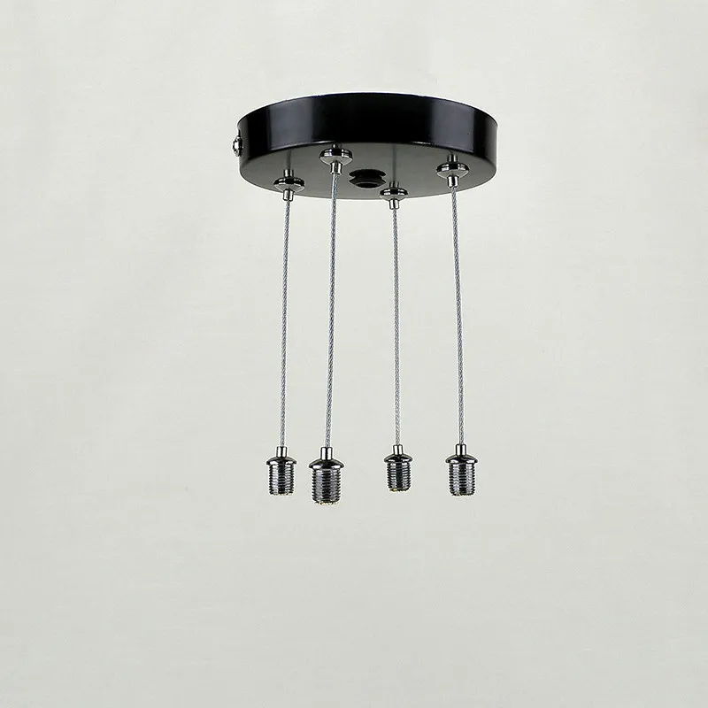 

1PCS 4 Steel Hang Ropes Suspension Kit Hanging Steel Cable Rope with Sucker Ceiling Lamp Grow Light Accessories 1M