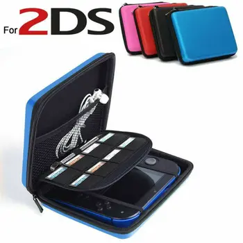 

EVA Carry Case Game Card Storage Hard Shell Protective Bag Game Storage Dual Cover With Zip For Nintendo 2DS Box